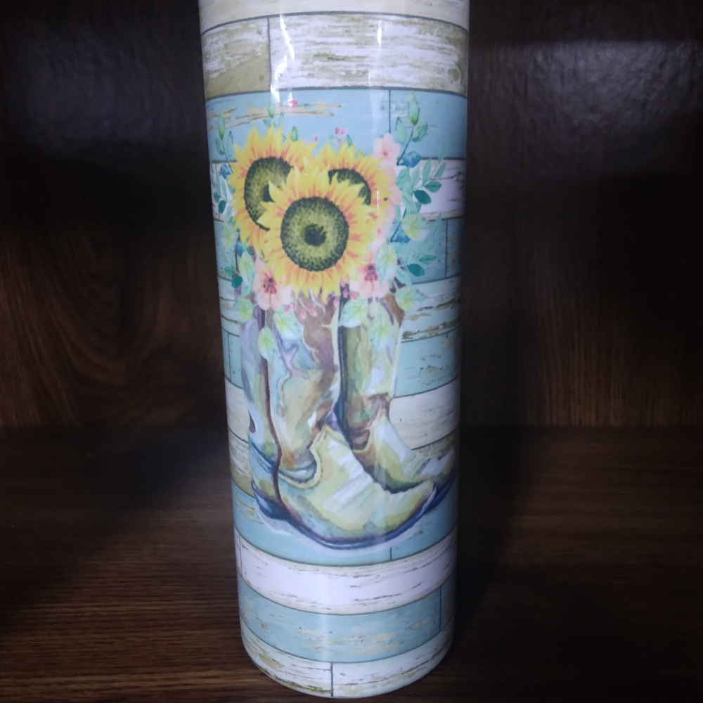 Custom 20 oz. Stainless steel tumblers with lid and steel straw